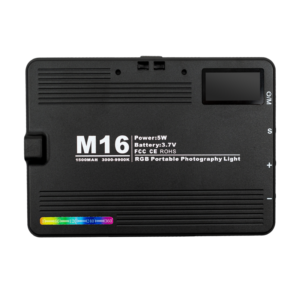 Портативне відеосвітло M16 RGB з затискачем для фіксації 1500mAh 3000-9900K