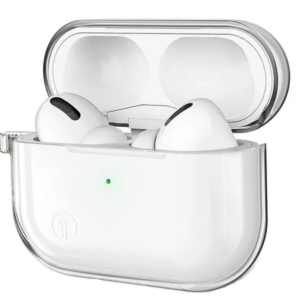 Прозорий силіконовий чохол для AirPods Pro 2 - Білий