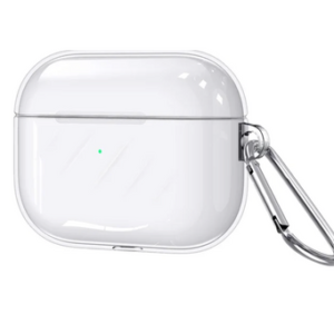 Чохол прозорий поліуретановий з карабіном для AirPods Pro 2