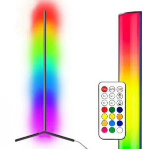 Підлогова кутова RGB лампа торшер з пультом управління 153 см